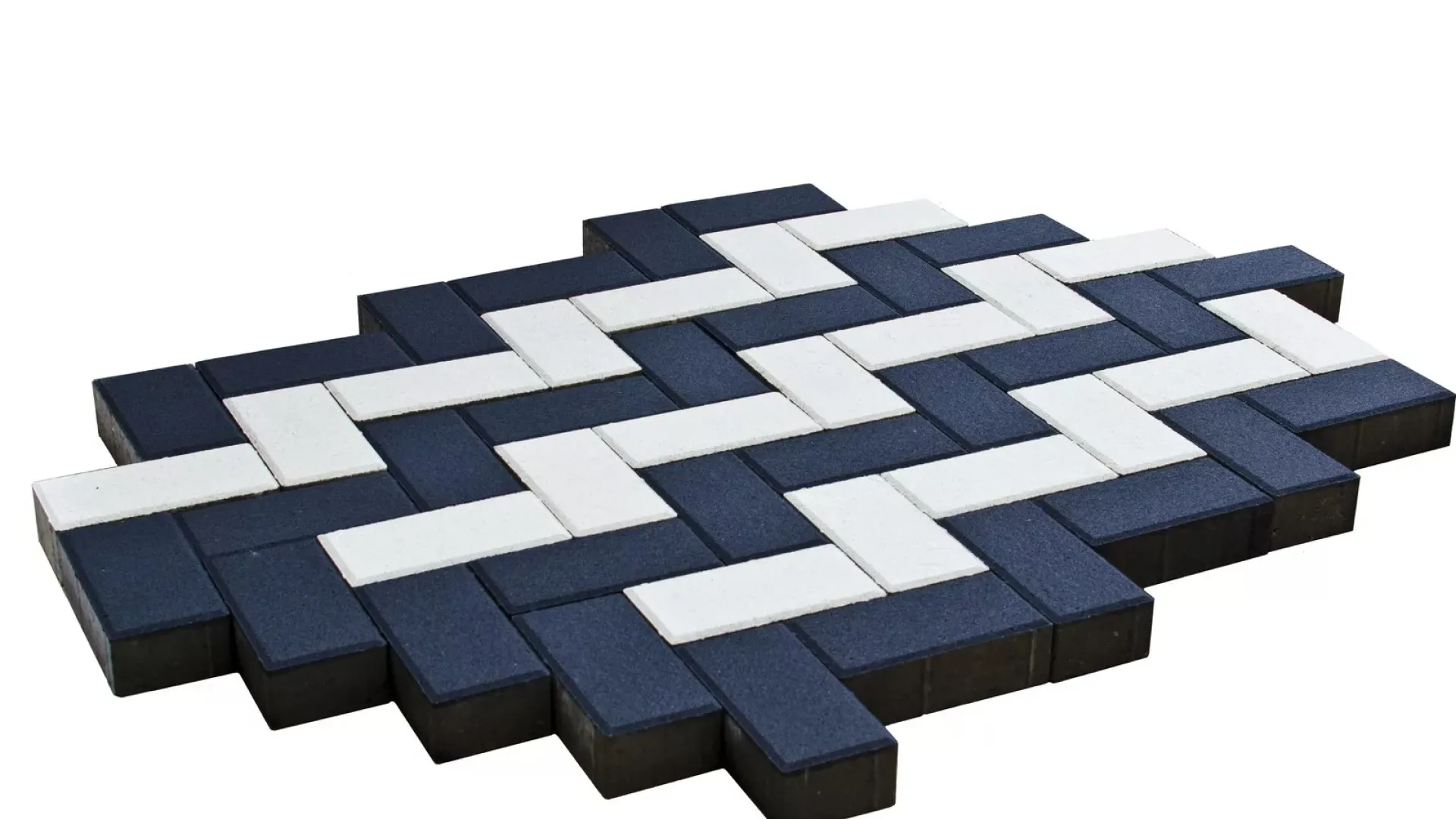 Тротуарная плитка 97х157х40 мм бавария, мрамор белый, серый, черный