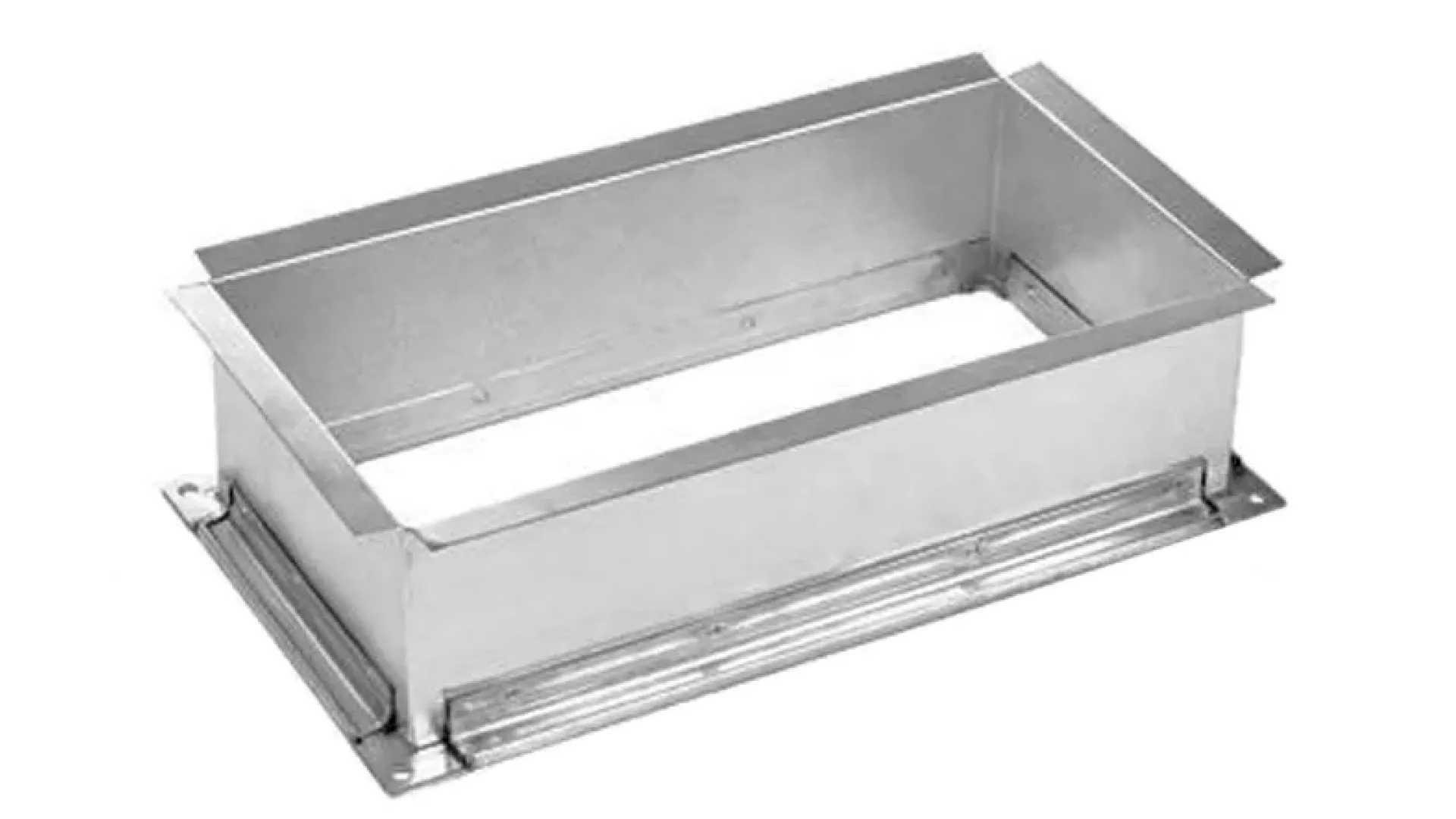 Врезка воздуховода, прямоугольная  1000 мм х 1000 мм х 0.7 мм оцинкованная сталь прямая